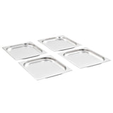 Vidaxl Gastronormbakken 8 PC GN 1 2 20 mm rostfritt stål