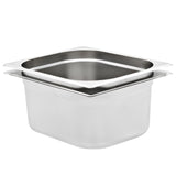 Vidaxl Gastronormbakken 2 PC GN 1 2 150 mm rustfritt stål