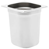 VIDAXL GASTRONORMBAKKEN 8 PC GN 1 6 200 mm Edelstahl