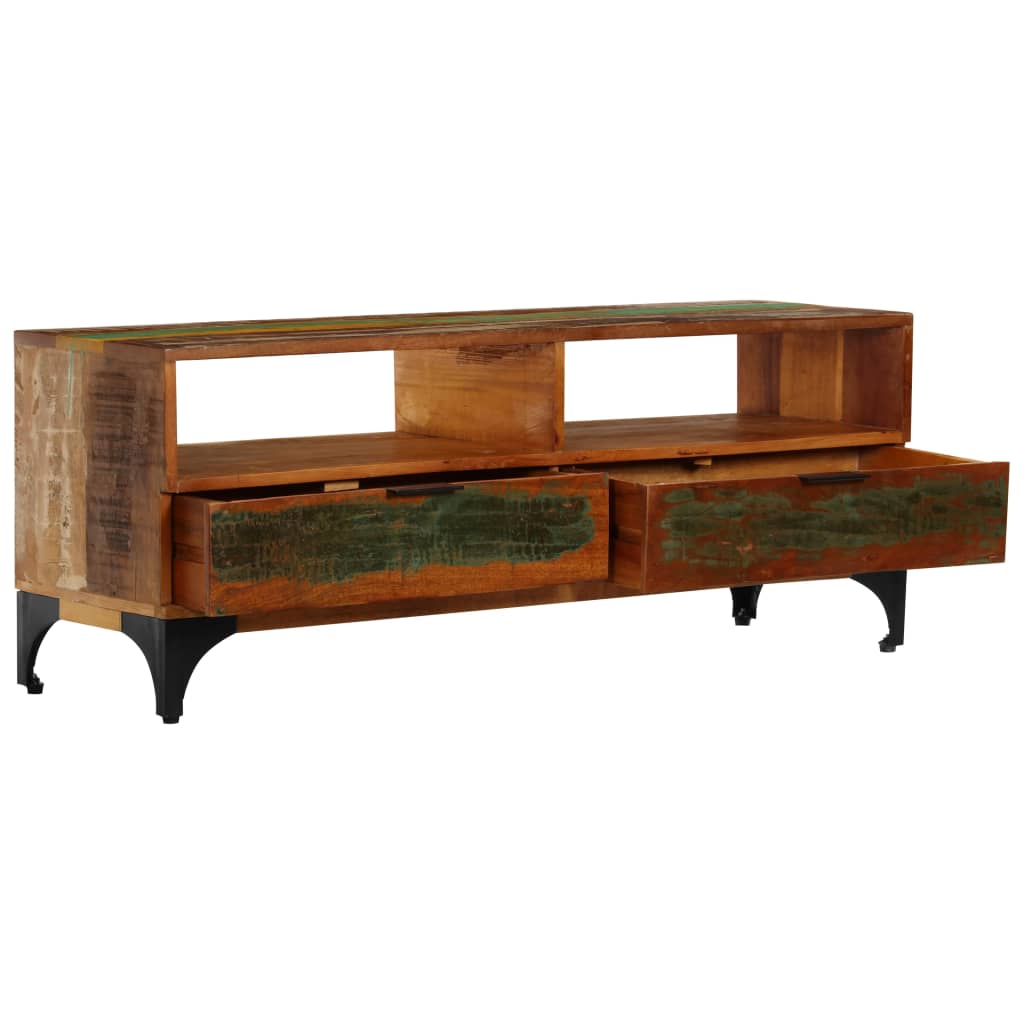 Vidaxl tv-meubel 118x35x45 cm massief gerecycled hout