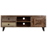 Vidaxl tv-meubel 118x30x40 cm massief mangohout