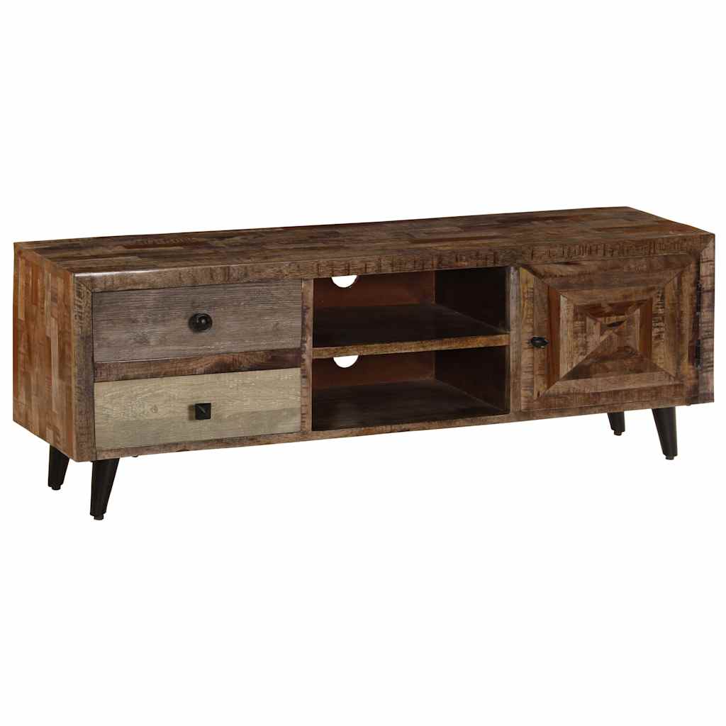 Vidaxl tv-meubel 118x30x40 cm massief mangohout