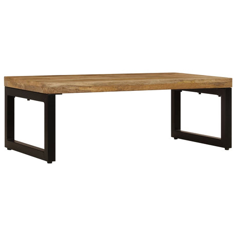 Vidaxl salontafel 100x50x35 cm massief mangohout en staal