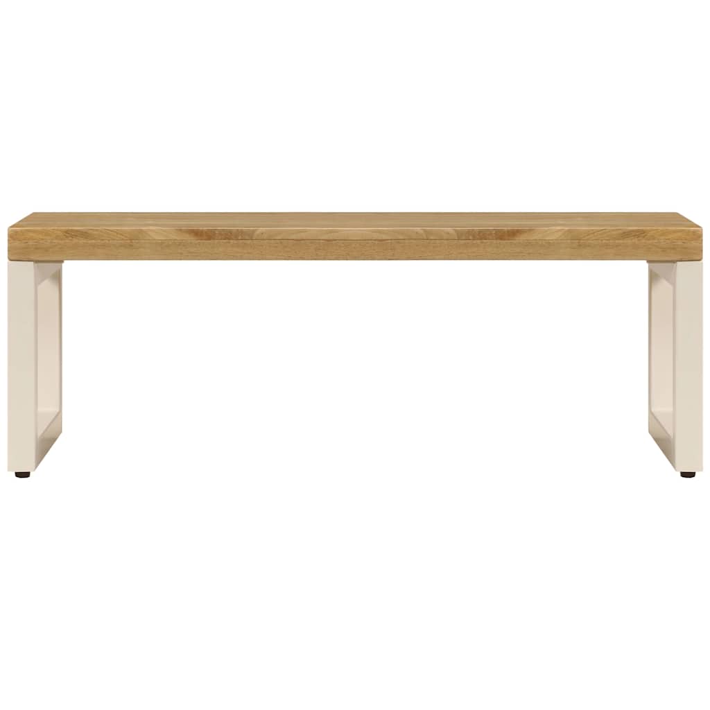Vidaxl salontafel 100x50x35 cm massief mangohout en staal
