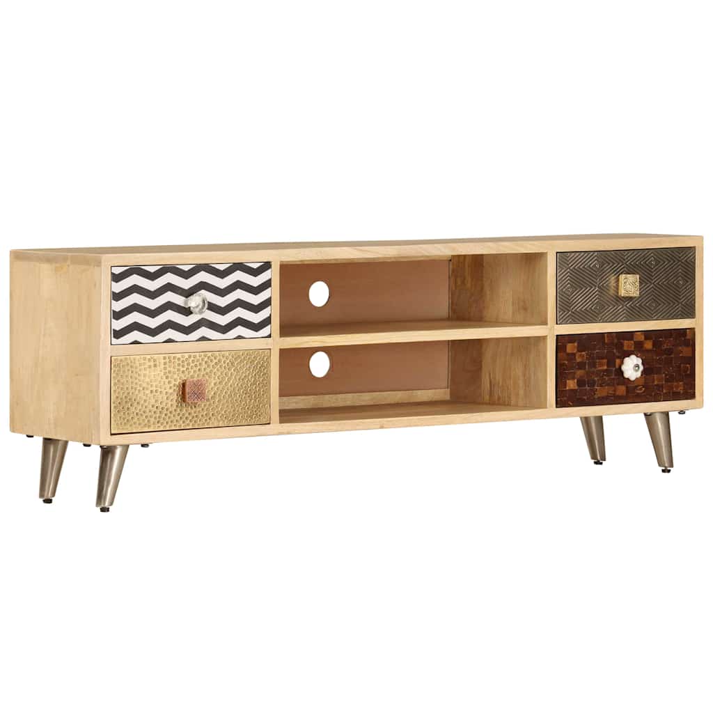 Vidaxl tv-meubel 120x30x40 cm massief mangohout