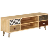 Vidaxl tv-meubel 120x30x40 cm massief mangohout