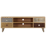 Vidaxl tv-meubel 120x30x40 cm massief mangohout