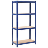 Vidaxl storage racks 2 st 80x40x160 cm steel and MDF blue