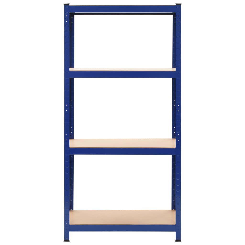 Vidaxl storage racks 2 st 80x40x160 cm steel and MDF blue