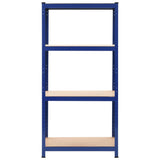 Vidaxl storage racks 2 st 80x40x160 cm steel and MDF blue