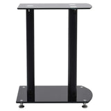 Vidaxl Stander Standard 2 ST Glass de seguridad de seguridad de aluminio Negro