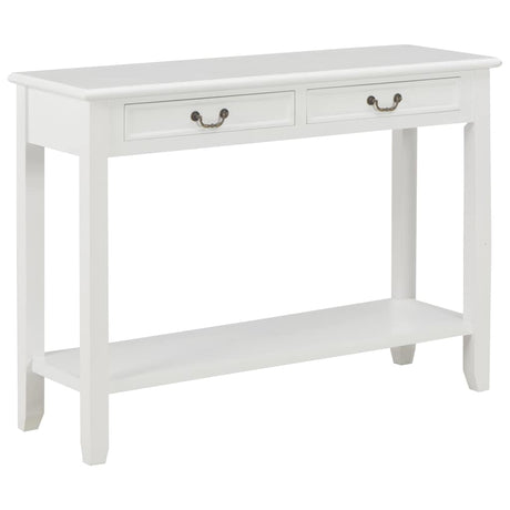 Vidaxl wandtafel 110x35x80 cm hout wit