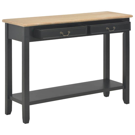Vidaxl wandtafel 110x35x80 cm hout zwart