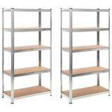 VIDAXL -LAGE RACKS 2 PCS 90x40x180 cm MDF