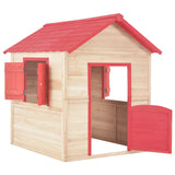 Vidaxl Children's Speelhuis Vurenhout Red