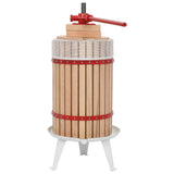 Vidaxl Obst und Weinpresse mit Stoffbeutel 24 l Eiche