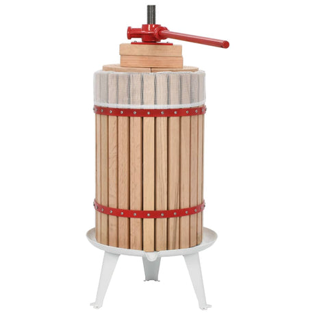 Vidaxl Obst und Weinpresse mit Stoffbeutel 24 l Eiche