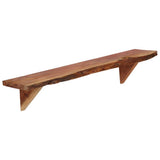 Vidaxl wandschappen 2 st 90x20x18 cm massief acaciahout