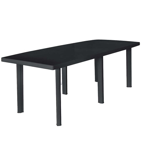 Vidaxl tuintafel 216x90x72 cm kunststof antraciet