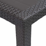 Vidaxl tuintafel 150x90x72 cm rattan-look kunststof bruin