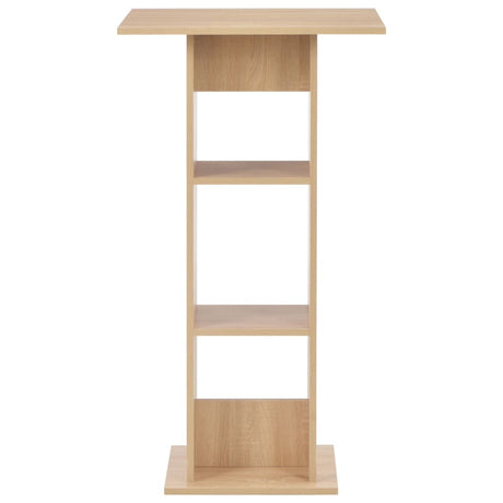 Vidaxl bartafel 60x60x110 cm eikenkleurig