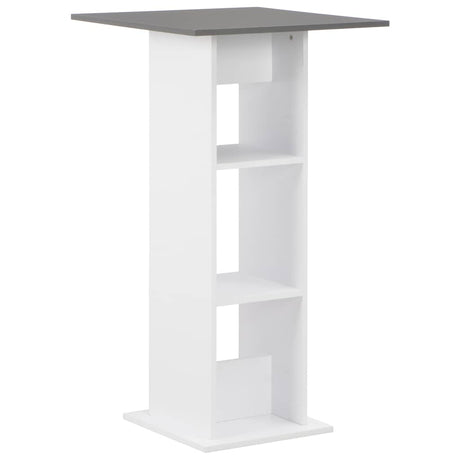 Vidaxl bartafel 60x60x110 cm wit en antracietgrijs