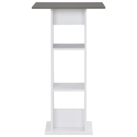 Vidaxl bartafel 60x60x110 cm wit en antracietgrijs