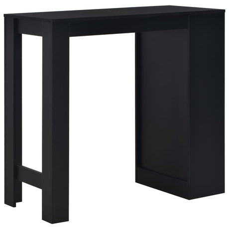 Vidaxl bartafel met schap 110x50x103 cm zwart