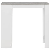 Vidaxl bartafel met schap 110x50x103 cm wit
