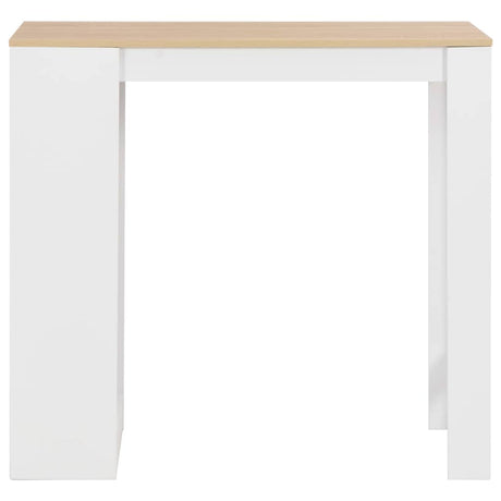 Vidaxl bartafel met schap 110x50x103 cm wit