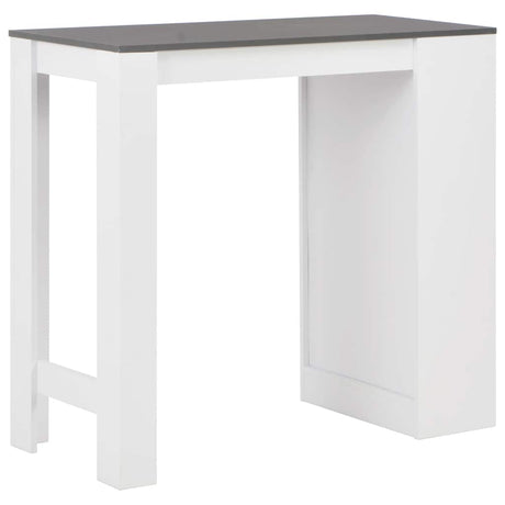 Vidaxl bartafel met schap 110x50x103 cm wit