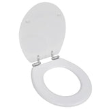 VidaXL Toilettensitz mit Soft-Close-Deckel 2 Stück MDF weiß