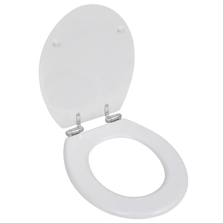 VidaXL Toilettensitz mit Soft-Close-Deckel 2 Stück MDF weiß