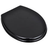 Vidaxl -Toilettensitze mit Deckel 2 ST MDF Schwarz