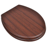 Vidaxl toilet seats with lids 2 st mdf brown