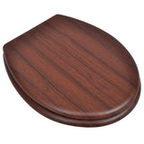 Vidaxl -Toilettensitze mit Deckel 2 ST MDF Braun