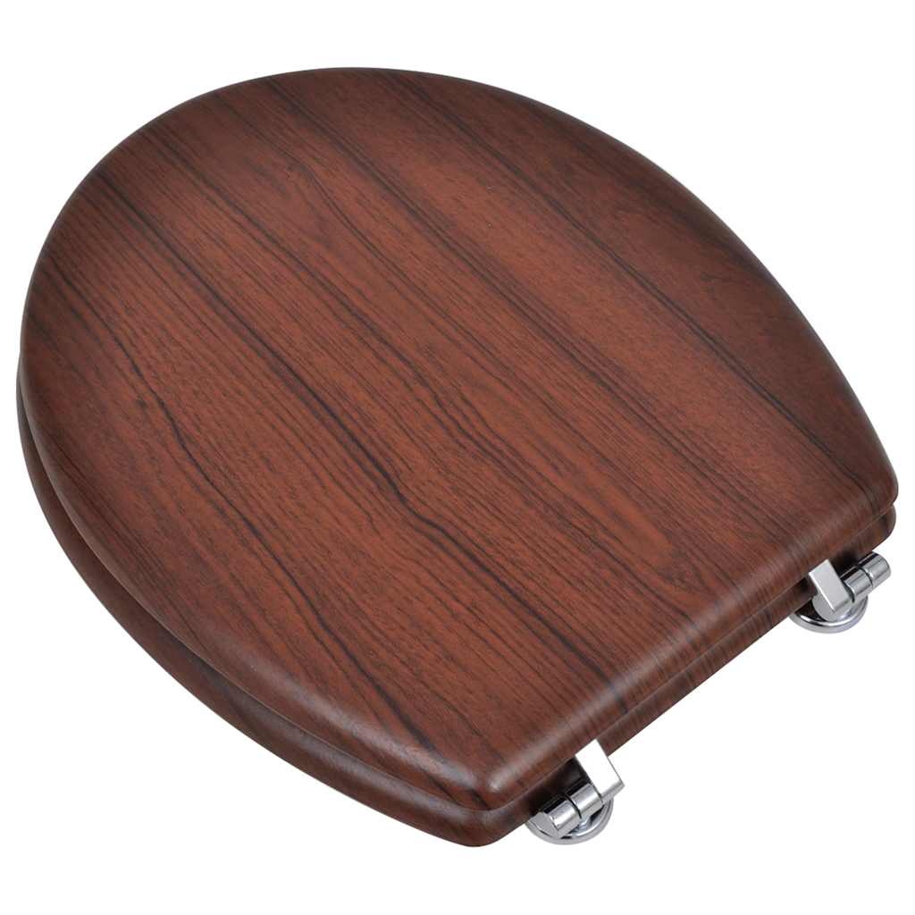Vidaxl -Toilettensitze mit Deckel 2 ST MDF Braun
