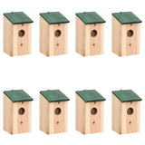 Vidaxl Bird House 8 szt. 12x12x22 cm drewno