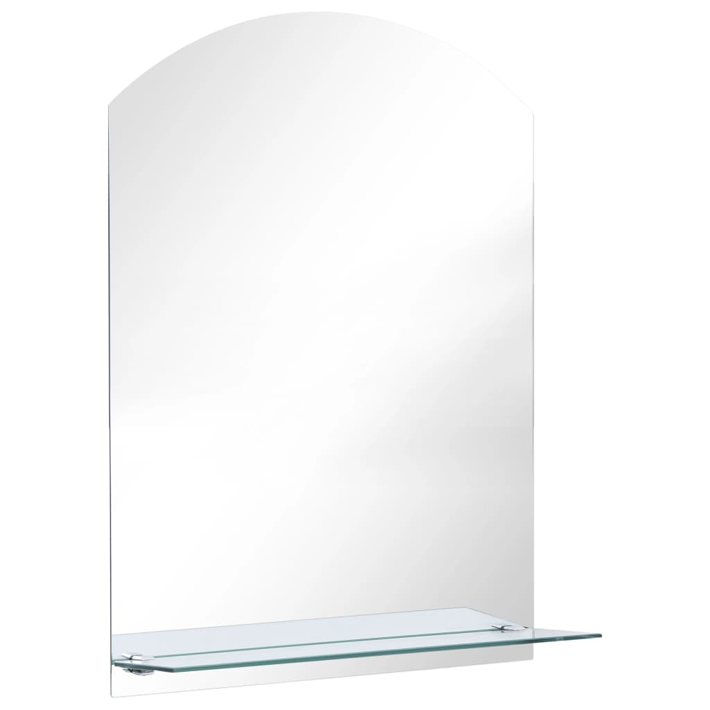 Vidaxl Wall Mirror s policí 50x70 cm ztuhnuté sklo