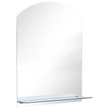 Vidaxl -Wandspiegel mit Regal 50 x 70 cm gehärtetes Glas