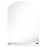 Vidaxl -Wandspiegel mit Regal 50 x 70 cm gehärtetes Glas