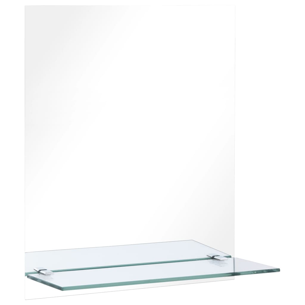 Vidaxl Wall Mirror med hylde 20x40 cm hærdet glas