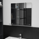 Vidaxl -Wandspiegel mit Regal 50x50 cm gehärtetes Glas