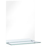 Vidaxl -Wandspiegel mit Regal 40x60 cm gehärtetes Glas