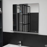 Vidaxl Wall Mirror s policí 60x60 cm ztuhnuté sklo