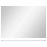 Vidaxl -Wandspiegel mit Regal 80x60 cm gehärtetes Glas