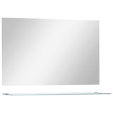 Vidaxl -Wandspiegel mit Regal 100x60 cm gehärtetes Glas