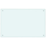 VIDAXL FRAGE SEMBLE KITCHE 80x50 cm gehärtetes Glas weiß
