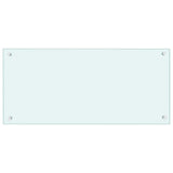 VIDAXL FRAGE SEMBORE KITCHE 90x40 cm Gebuttes Glas weiß
