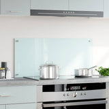 VIDAXL FRAGE SEMBORE KITCHE 90x40 cm Gebuttes Glas weiß